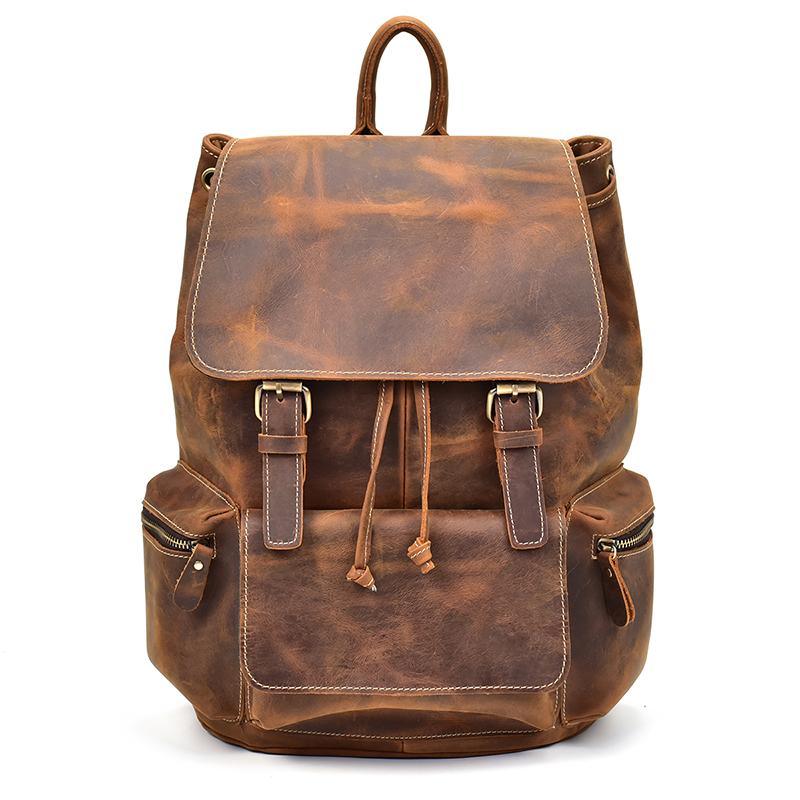 The Hagen Backpack | Vintage Leather Backpack-0