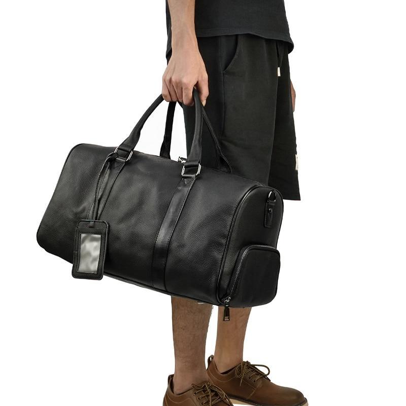The Endre Weekender | Vintage Leather Duffle Bag-3