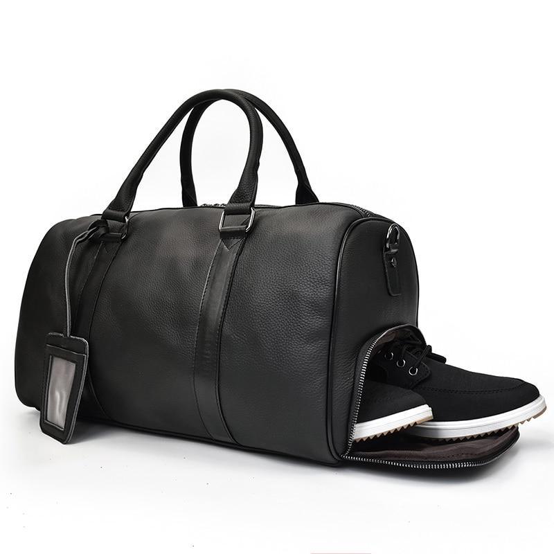 The Endre Weekender | Vintage Leather Duffle Bag-2